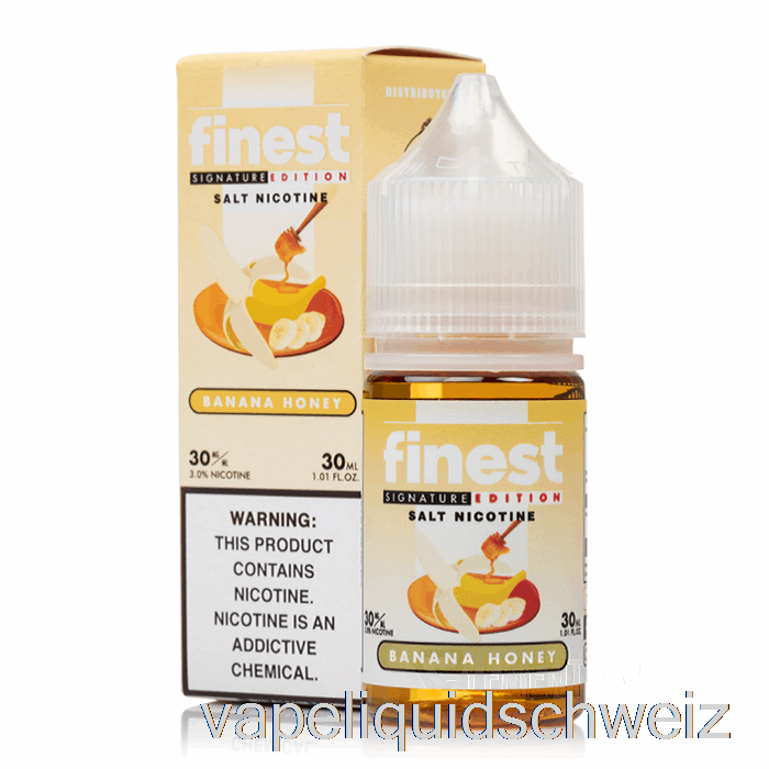 Bananenhonig – Die Feinste Signature Edition Salt Nic – 30 Ml 50 Mg Vape Liquid E-Liquid Schweiz